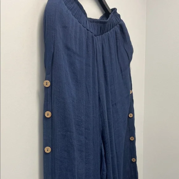 NEW - Rayon/Cotton Wide leg elastic pants - Picture 5 of 6